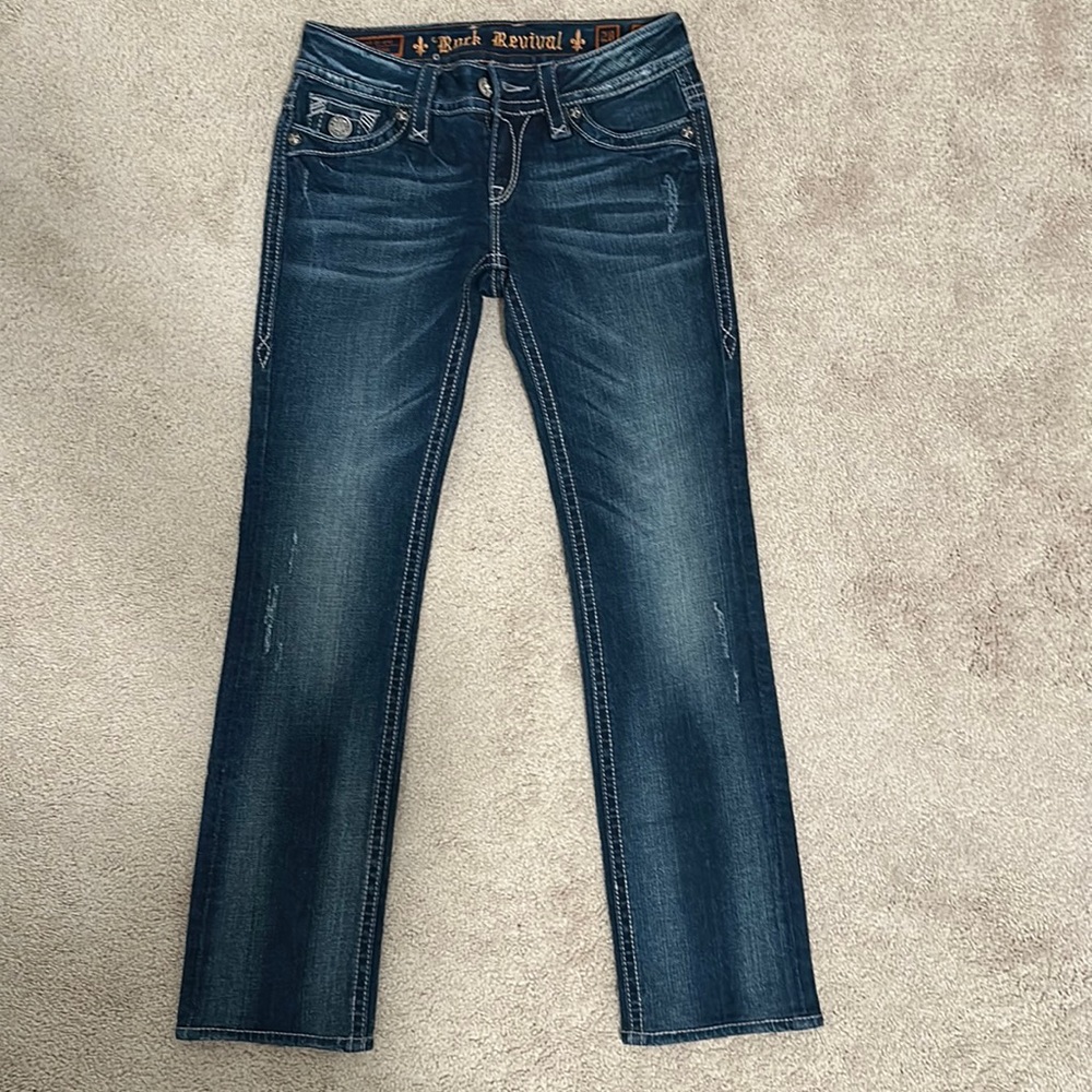 Rock Revival Jeans. Straight. Size 28